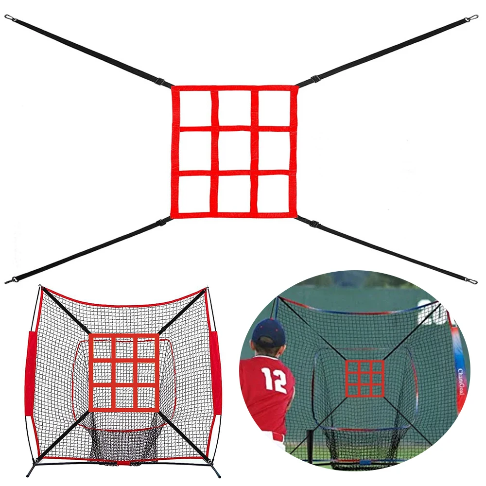 Strike Zone Target Adjustable Baseball Softball Pitching Target Practice Accuracy Training Throwing for Baseball Softball Net