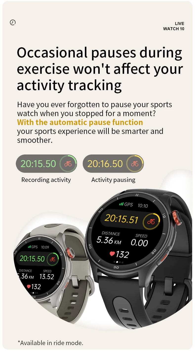 iGPSPORT LW10 1,43 Zoll AMOLED-Bildschirm Herzfrequenzüberwachung Bluetooth Anruf GPS Sport Fitness Blutsauerstoff zum Laufen Radfahren – Detail 4