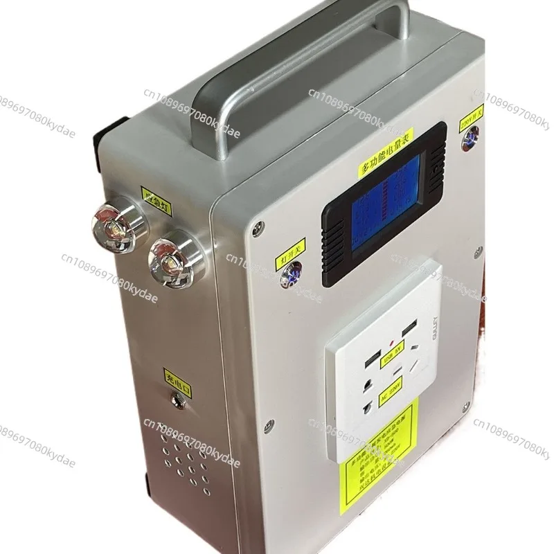 220V 500W Hand Crank Generator Mobile Phone Computer Charging Treasure High Power Large Capacity Outdoor Manual Generator 260wh