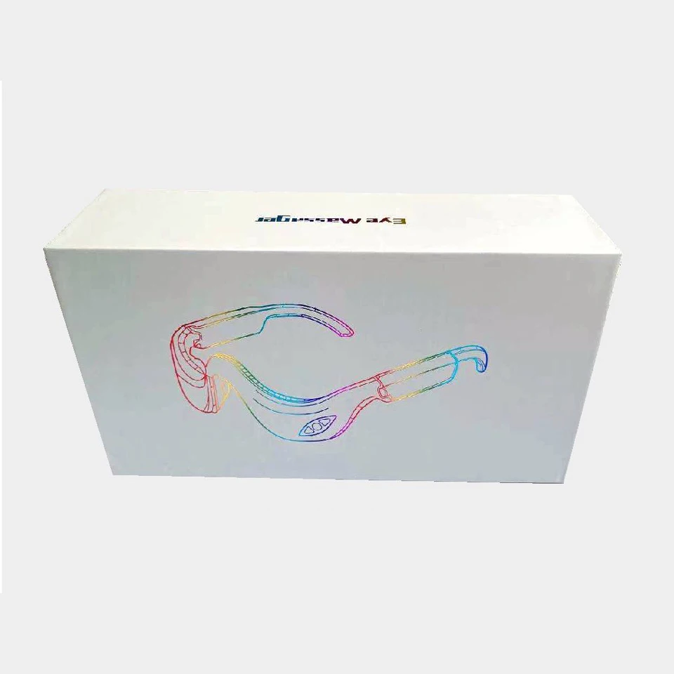 Massaggiatore per la cura degli occhi con massaggio a vibrazione a infrarossi con impacco caldo wireless Allevia l'affaticamento degli occhi e migliora l'applicazione del viso e del sonno