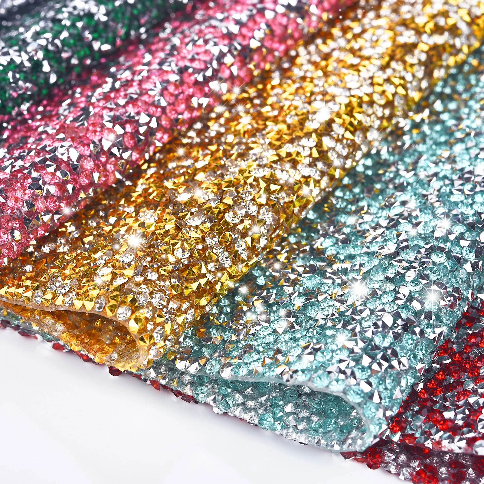 24*40 سنتيمتر ذاتية اللصق كريستال حجر الراين ملصق ملون DIY بها بنفسك الراتنج الماس ملصق ورقة الحرف حقيبة الأحذية سيارة الهاتف الديكور