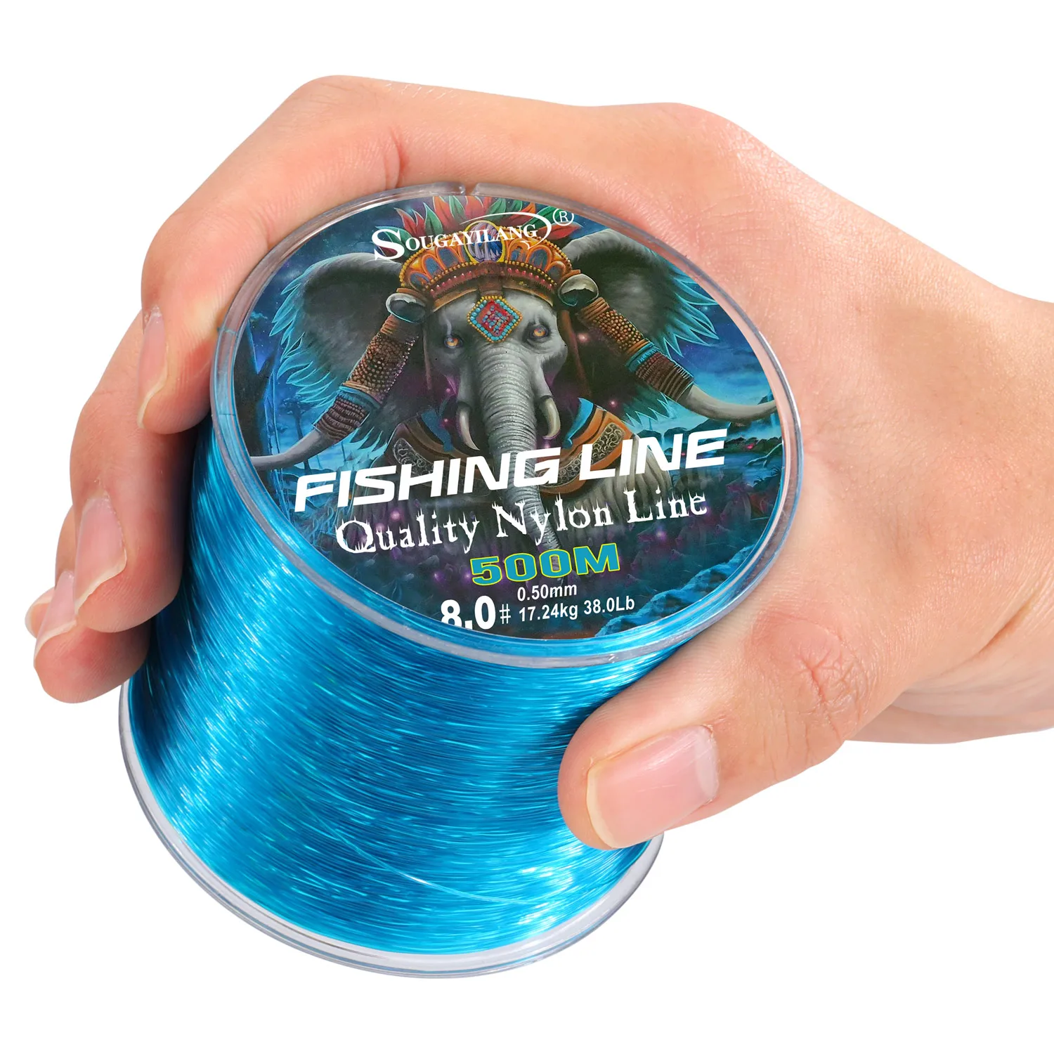 Sougayilang 500 متر خيط صنارة الصيد من النايلون ماكس السحب 7-38LB سوبر أقوى خط النايلون اليابان حيدة طلاء صيد سمك الشبوط #2