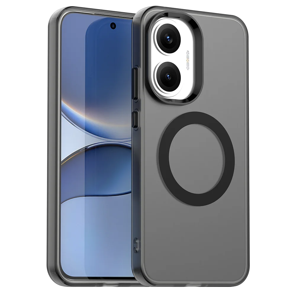 เคสโทรศัพท์แบบใส Magsafe สำหรับ POCO C75 C61 X5 X6 X7 M6 M7 F6 F7 Pro 5G เคสบางป้องกันแบบแม่เหล็ก