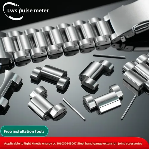 Para Citizen Eco-Drive CC3060 3064 3067 correa de acero inoxidable enlace sección de mesa reloj pulsera alargada accesorios de extensión de Metal