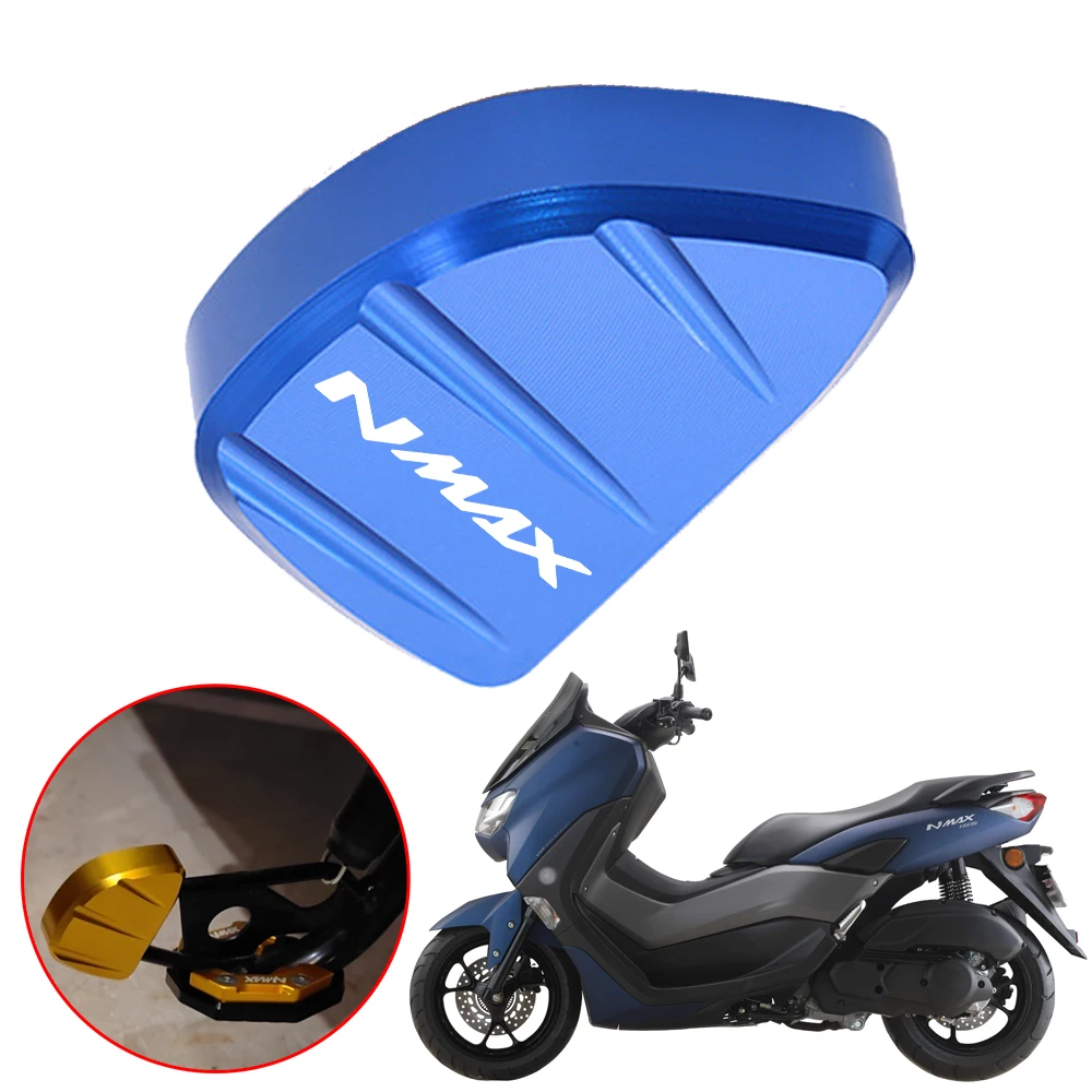 Motorcycle Accessories Kickstand Side Stand Extension Enlarger Pad Side Bracke Fit For YAMAHA NMAX155 NMAX 155 2020-2022 XMAX300