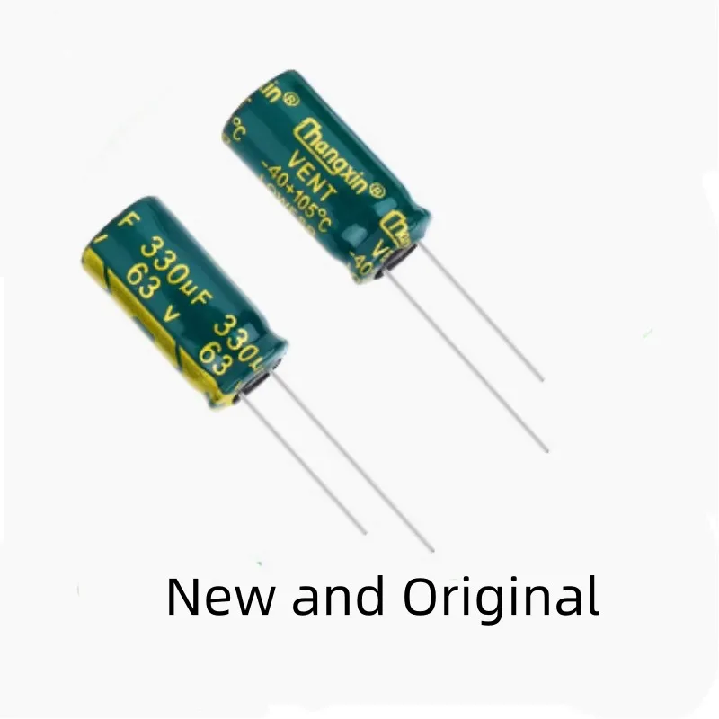 

330UF63V 10 * 20 high-frequency low resistance long-life direct insertion electrolytic capacitor