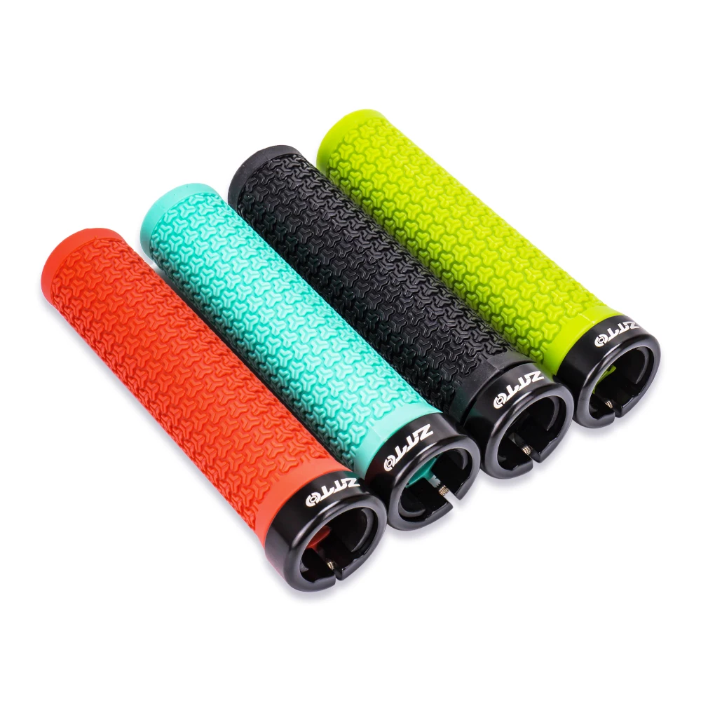 ZTTO MTB Mountain Bike Grips Lock-on Anti-Slip Handlebar Grips Shock-Proof Rubber Grips Fixed Gear Bicycle Road Bicycle Parts