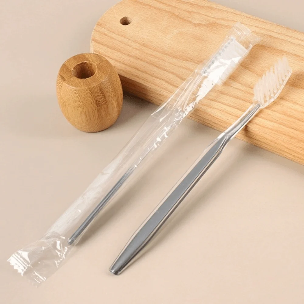 100pcs Portable Soft Bristles Disposable Toothbrushes Individually Wrapped Travel Toothbrushes Soft Bristle Toothbrushes Camping