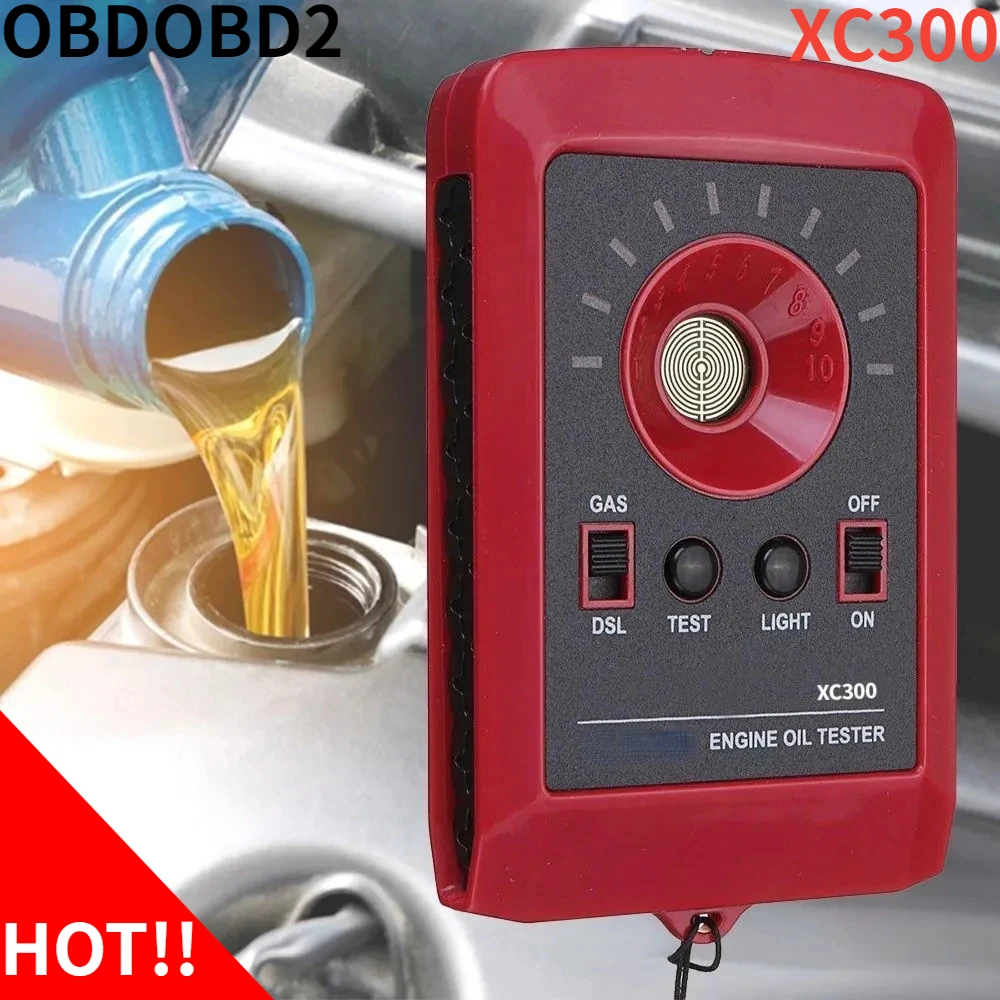 NEW XC300 Automotive Engine Diagnosis Digital Car Oil Tester Gas Diesel Gas Diesel Fluid Analyzer Engine Oil Quatily Detector