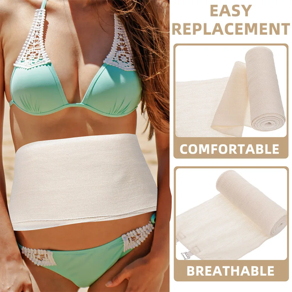 2 قطعة شريط ضغط الحوض بعد الولادة البطن التفاف القطن البطن الموثق للنساء قابل للتعديل مدرب خصر حزام داعم #2