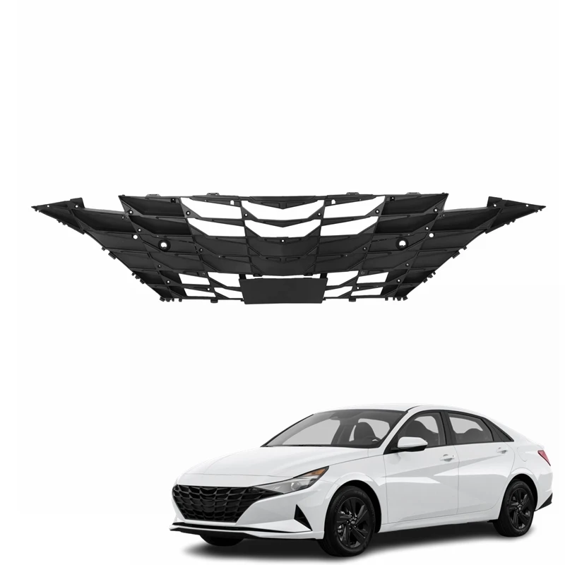 

OEM Высокое качество оптовая продажа автозапчастей черный полипропиленовый передний бампер крышка решетка для Elantra 2021 2022 2023