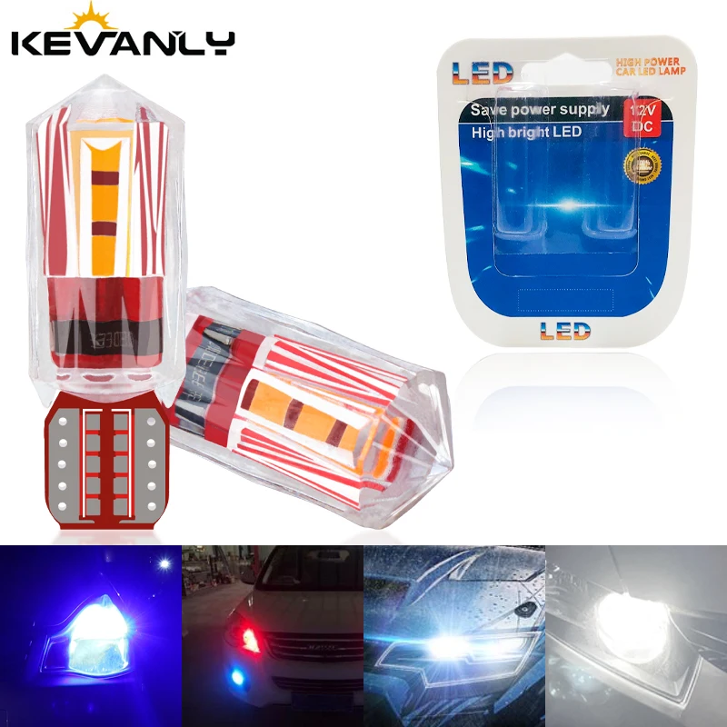 

4/10 PCS T10 W5W 194 Car Canbus LED Clearance Light Blubs 12V 2835 6SMD Bright Reading Interior Light Luggage Compartment Lights