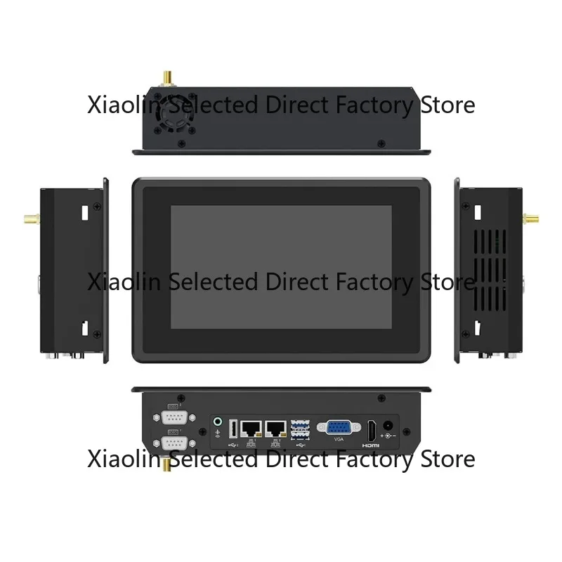 7 15 21 inch Win Linux Industrial PC 1000nits IP65 Embedde0d PC RS485 RS232 HMI touch screen industrial panel pc