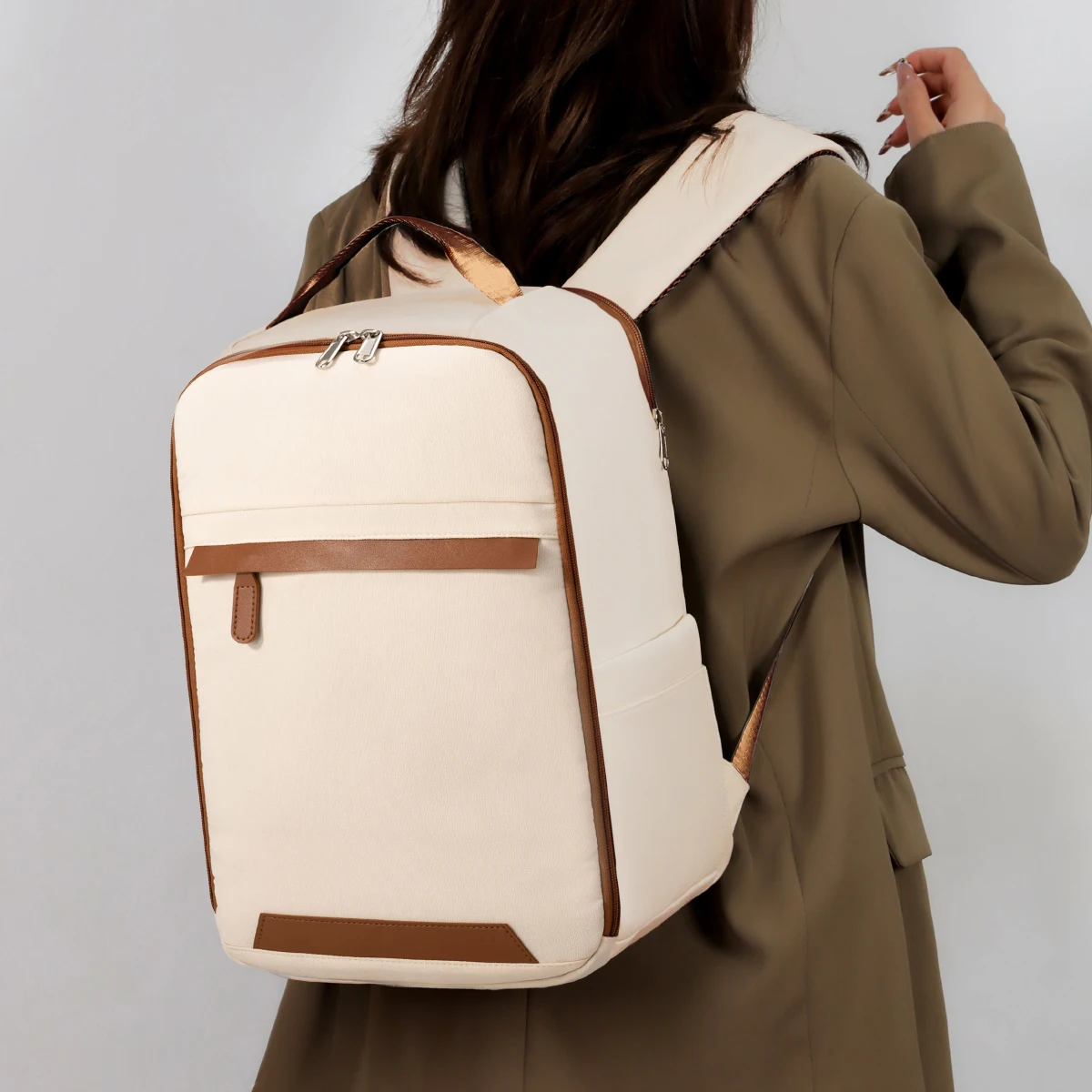 Rucksack mit großem Fassungsvermögen, multifunktionaler Gepäckrucksack, Reise-Computertasche für Studentinnen, gut aussehender Geschäftsreise-Rucksack, Boarding, kostenloser Versand für Flugzeit