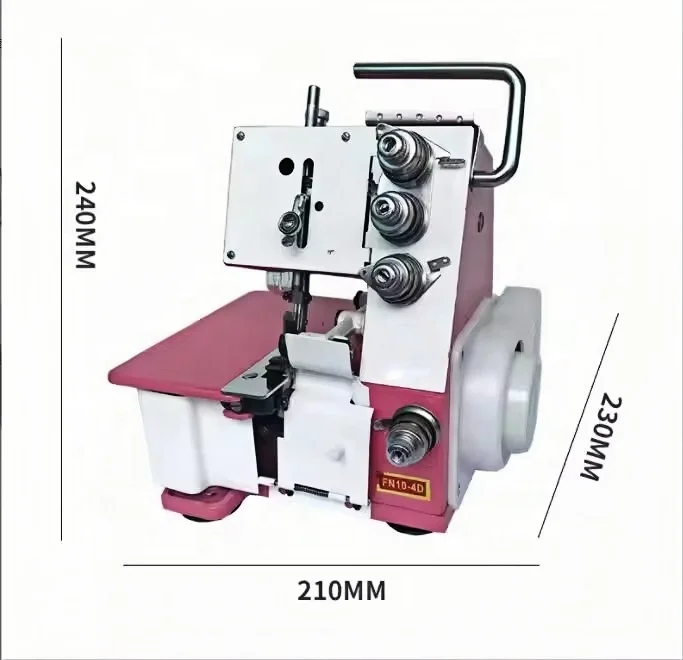 Household Overlock Sewing Machine 4-Thread Serge Automatic Features Manual For Home For Clothing Fabric Includes Motor