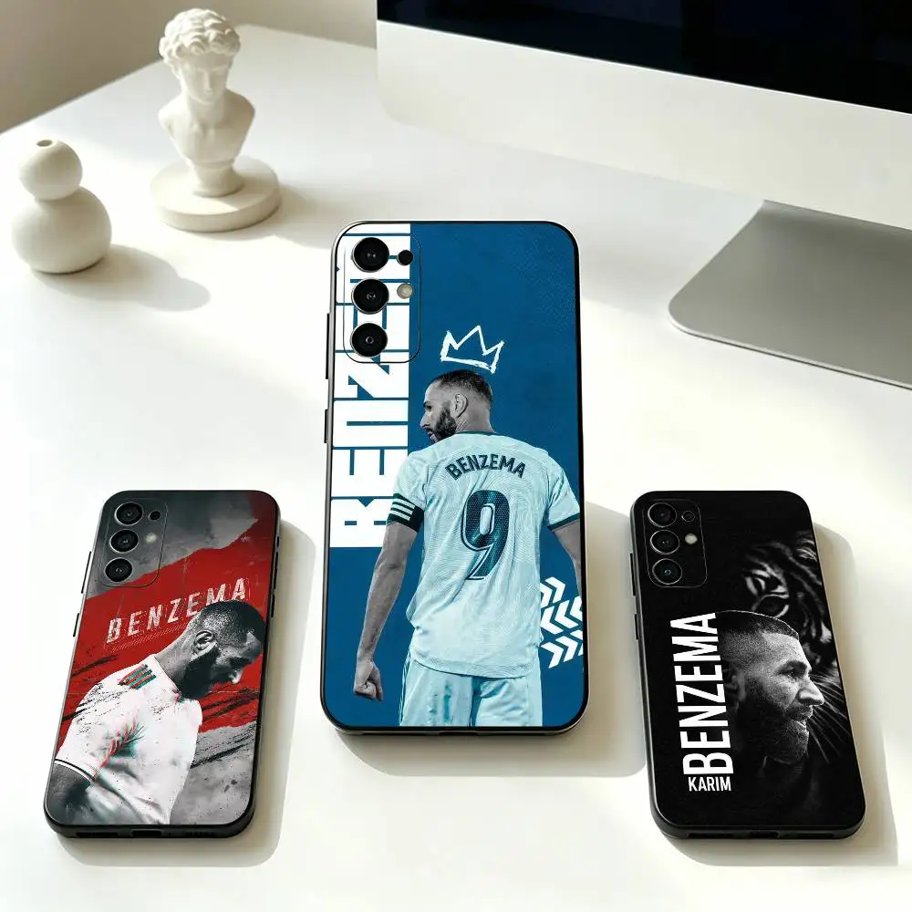 K-Karim Benzema Football Cheer   Phone Case For Samsung S25,S24,S21,S22,S23,S30,Ultra,S20,Plus,Fe,Soft Silicone Black Cover