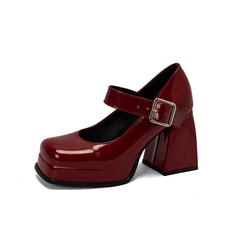 New 2025 Summer Women's Pumps Shallow Platform Solid Color Heeled High Heels for Women Working Party Dance Wedding Female Shoes