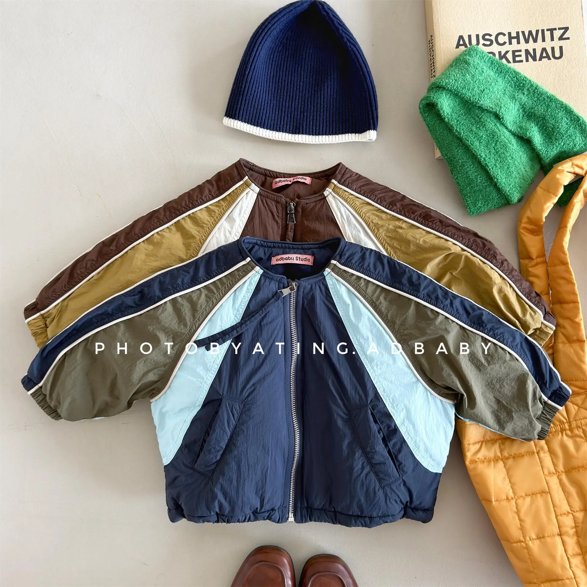 OLEKID 2026 Winter Children Girls Parkas Thicken Warm Spliced Infant Babys Girls Outerwear Coats 1-6Yrs Kids Girls Zipper Jacket