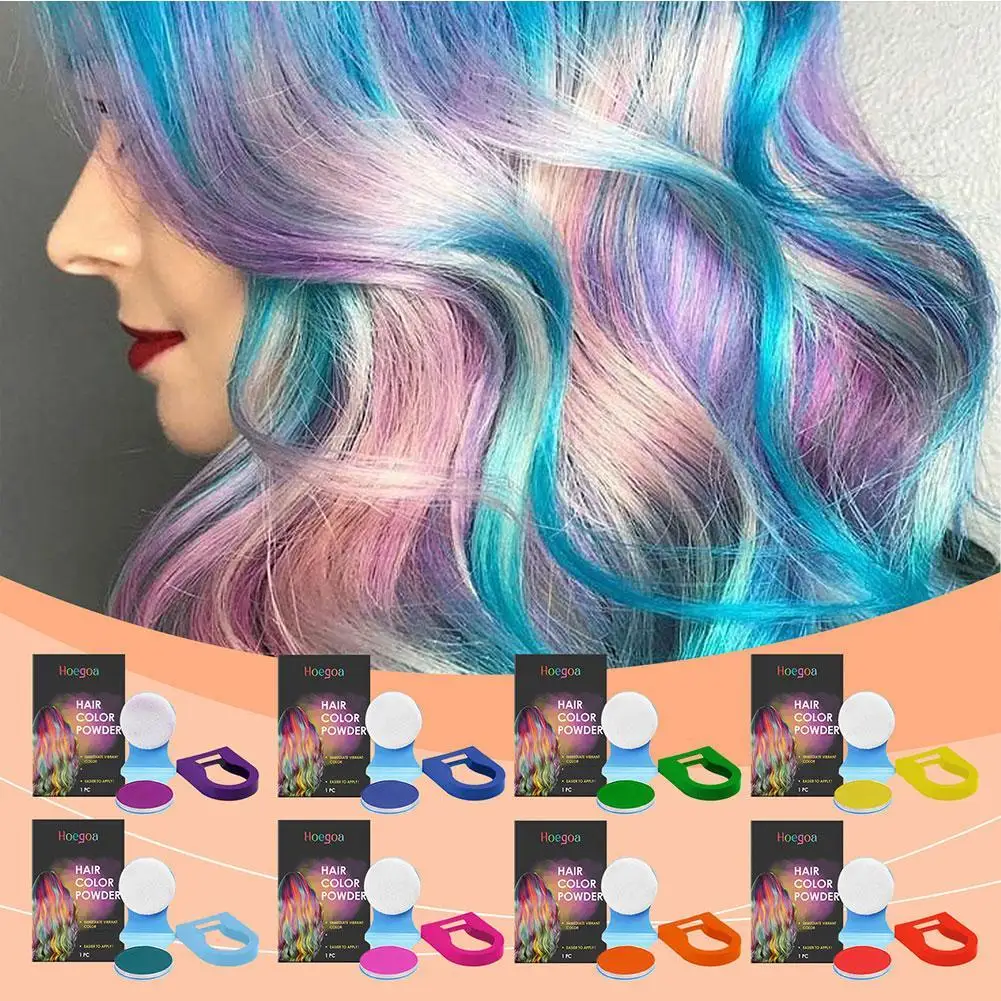 8 Colors Hair Color Hair Chalk Powder European Temporary Pastel Hair Dye Color Paint Beauty Soft Pastels Salon Party Christmas