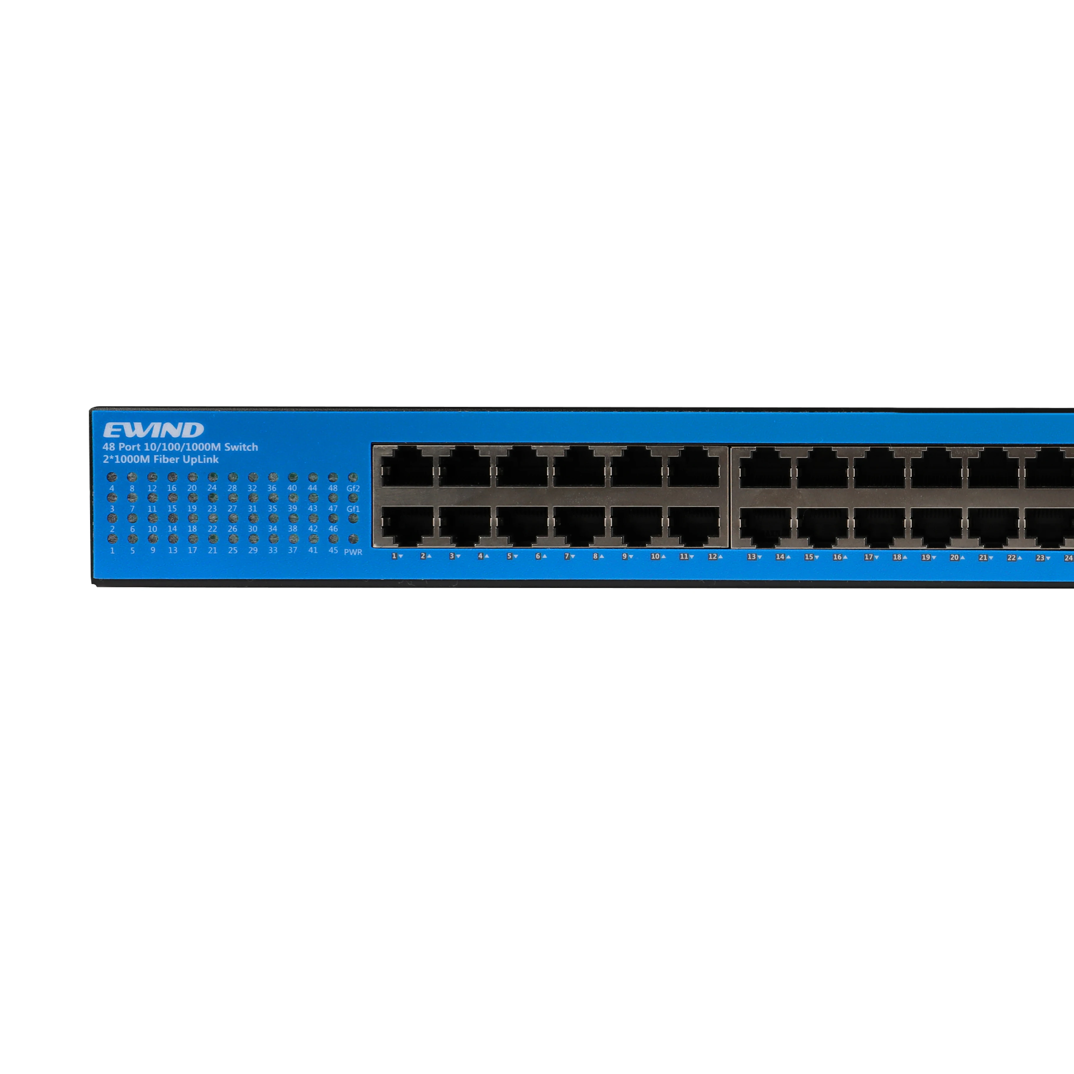 Saklar jaringan 48 port 10/100/1000M PoE saklar dengan 2 100/1000M SFP port optik Gigabit Tidak dikelola poe switch