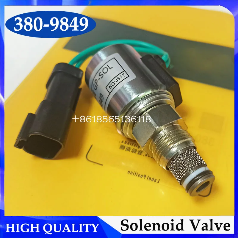 

380-9849 Высококачественный электромагнитный клапан 3809849 для деталей строительной техники D5R D10R D10T D11T D5M D5N D5R D7R