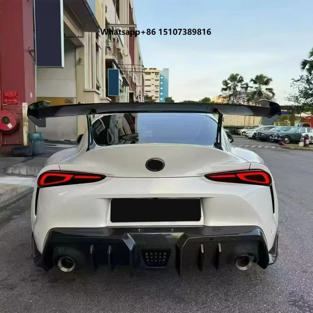 For GR Supra MK5 A90 A91 2019-24 Carbon AD Style Rear Bumper Diffuser Lip