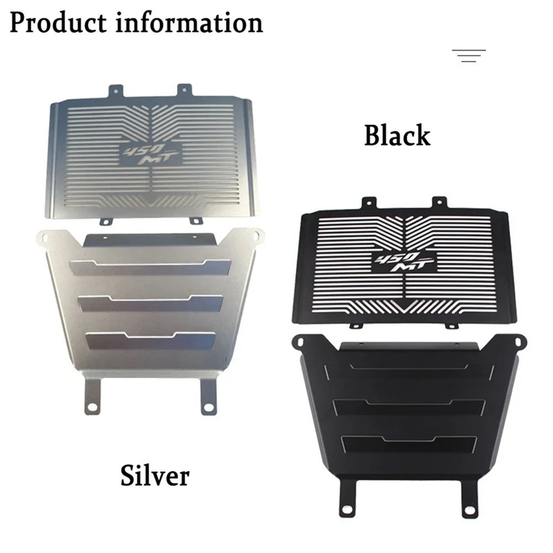 Motorcycle For CFMOTO 450MT MT450 2024 Front Shield Water Tank Protection Net Engine Cover Fan Protector Grille