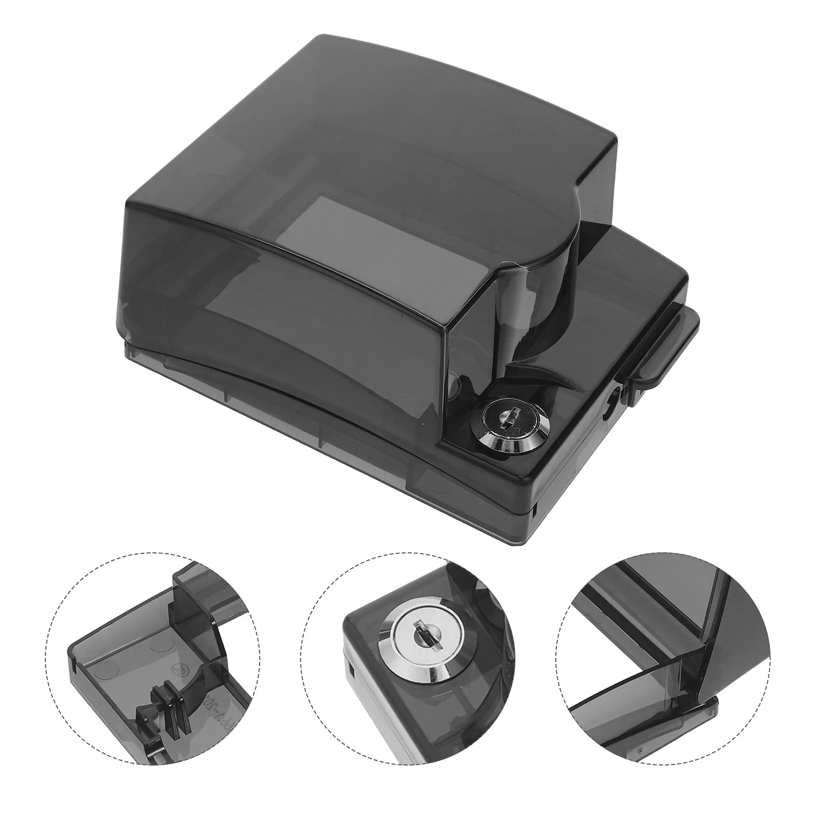 Home Shower Waterproof Cover Plastic Flip Open Locking Bathroom Switch Box Splashproof Socket Protector Dustproof Electrical