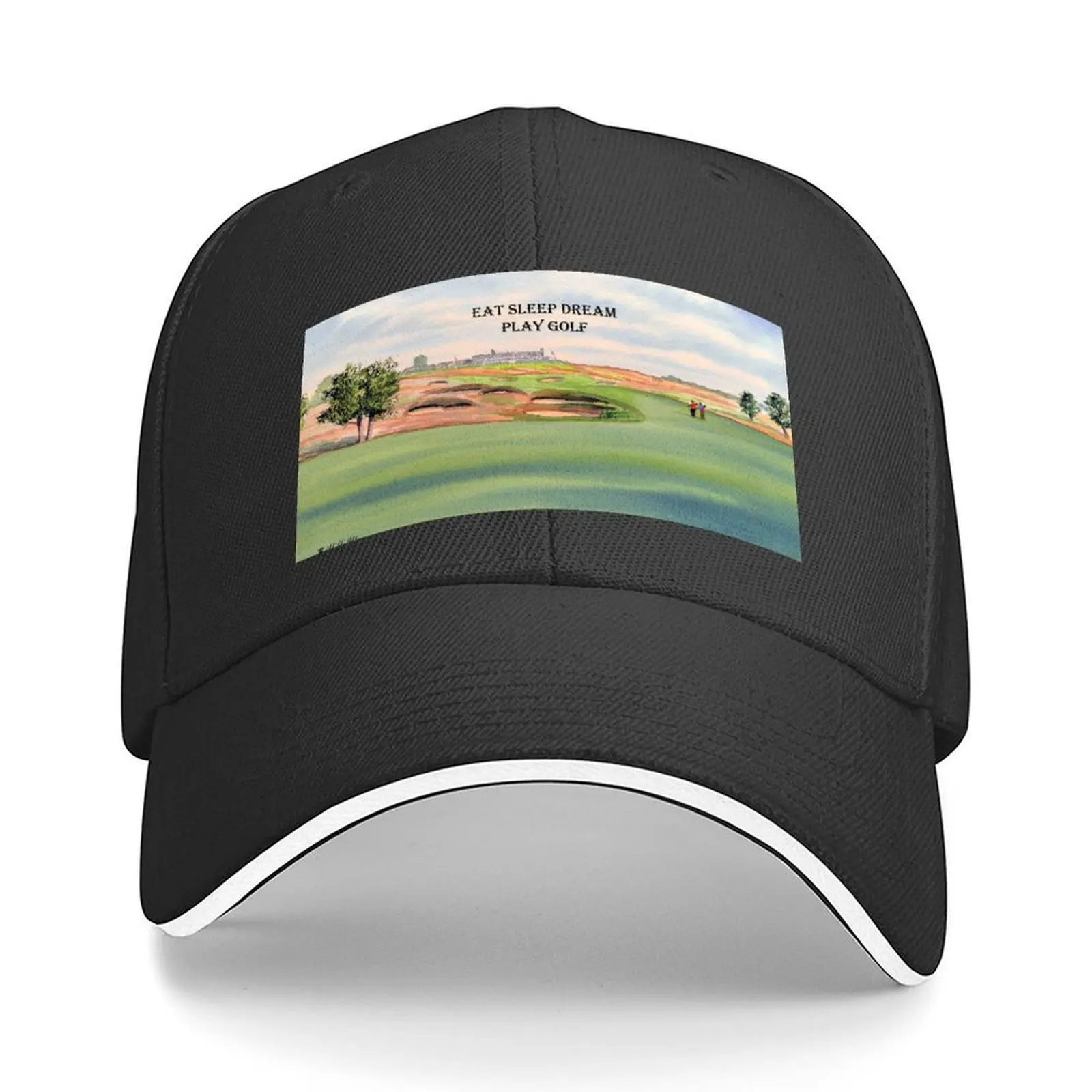 

Shinnecock Hills Golf Course with Eat Sleep Dream Play Golf Baseball Cap Hat Man For The Sun Mens Caps Women's