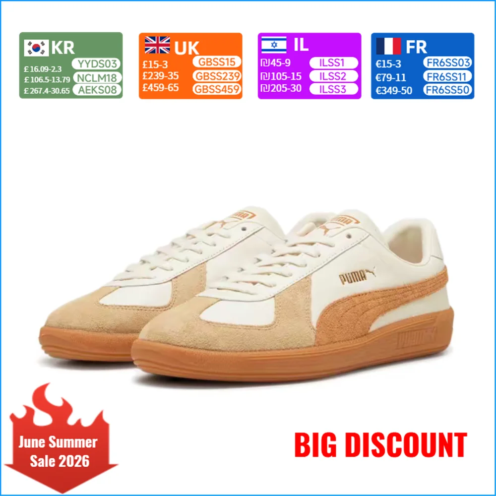 

Puma Army Trainer Classic T-Top Sneakers: Comfortable, Non-Slip, Durable, Retro, Breathable, Casual, Unisex, 386607-01