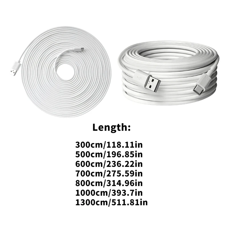 Heavy Duty Power Extension Cable For CCTV Cameras And Portable Devices 2A Fast Charging Various Length Available