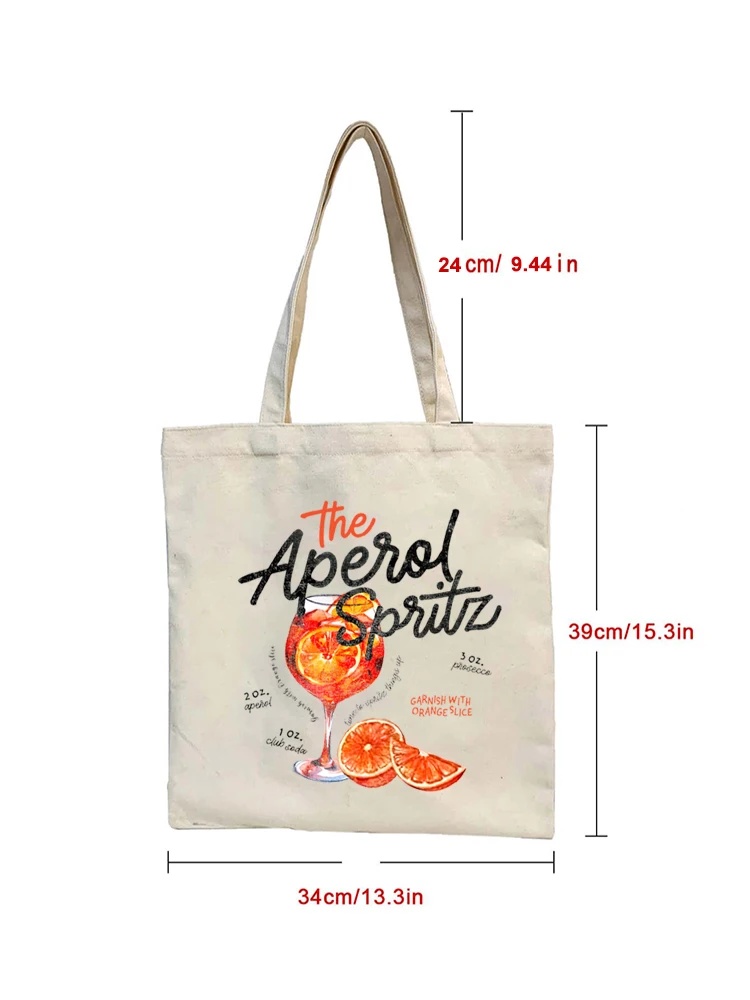 Borsa a tracolla in tela con motivo Vintage da 1 pezzo borsa a tracolla in tela per il viaggio quotidiano borsa per la spesa riutilizzabile da donna