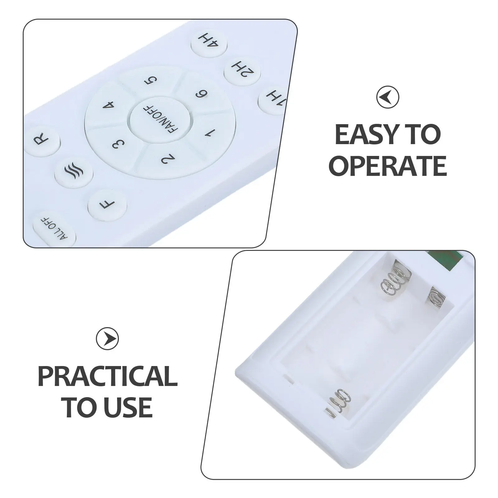 Ceiling fan remote control kit for household users to improve home comfort with 6-speed timer, ABS, assorted color