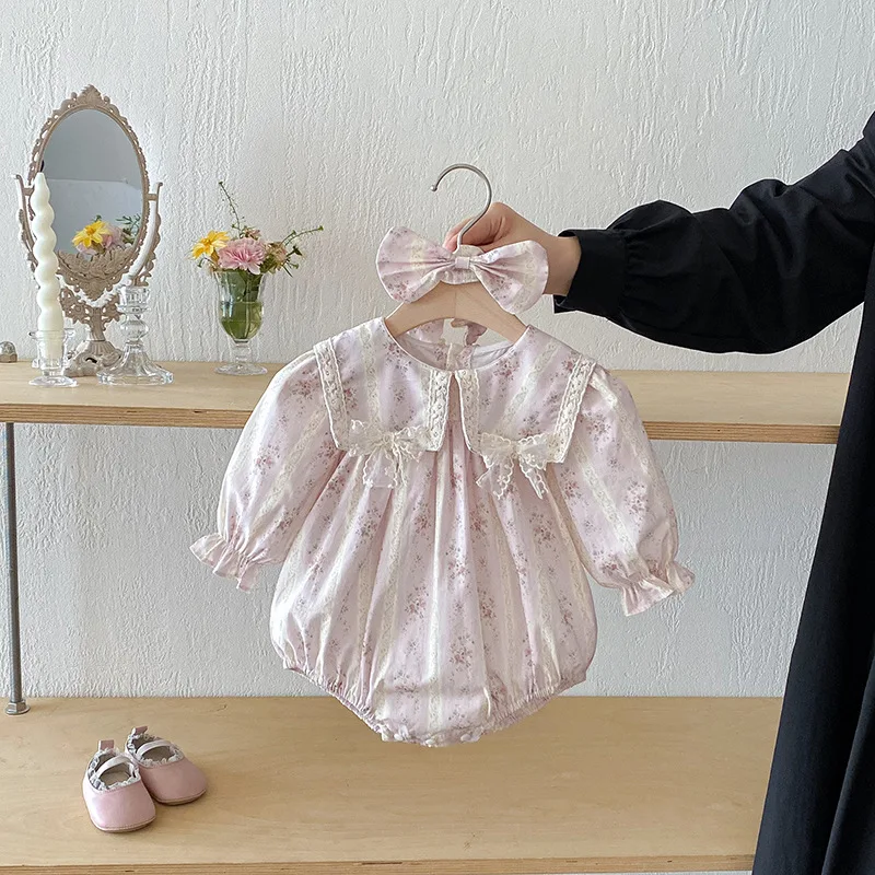 

Детская одежда с длинными рукавами для девочек, новые комбинезоны-треугольники для весны, лета и осени, с воротником-стойкой для девочек.