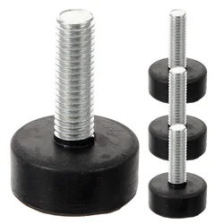 4 Pcs Table Legs Furniture Shims Floor Mat Shock Absorber 330X250X080CM Leveler Rubber Feet for Black Electronics