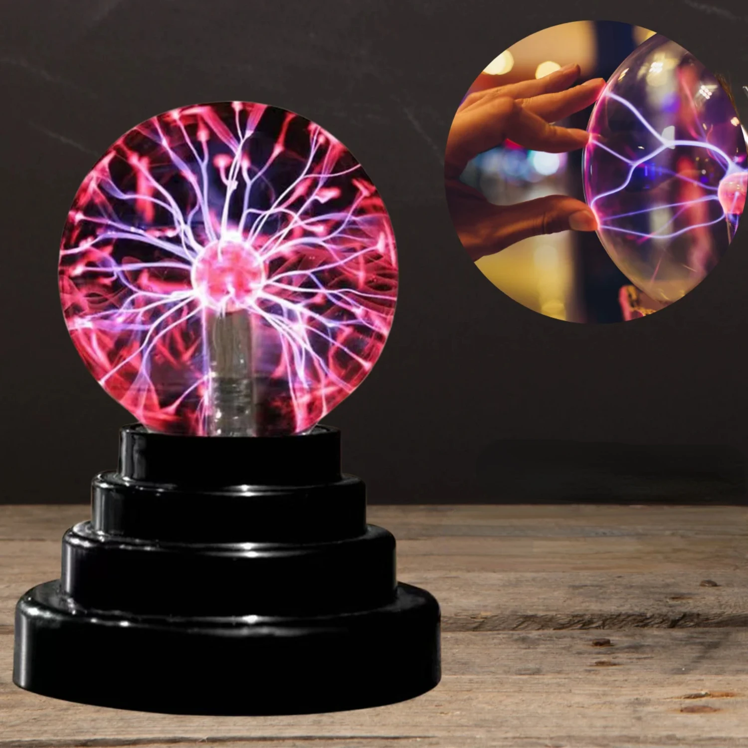 Perfect Magic Plasma Ball Lamp - Mesmerizing Atmosphere for Occasion, Touch Sensitive Night Light for Children, Birthday & Chris