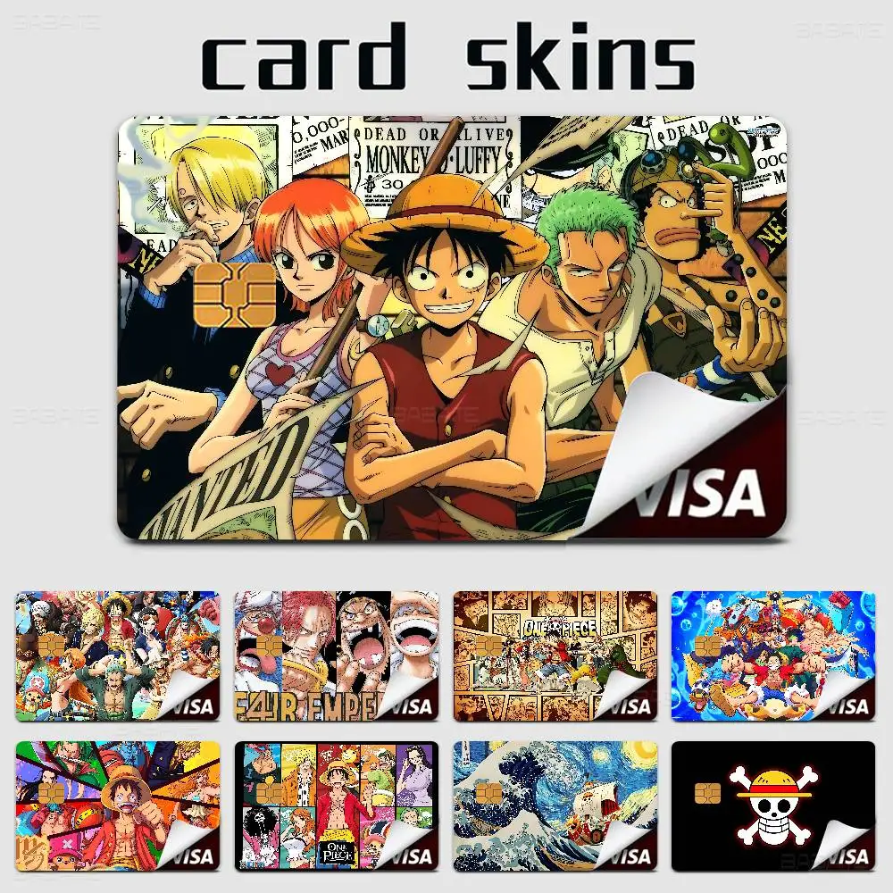 Anime O-ONE P-PIECE Cartoon Credit Card Skin Stickers For Ba