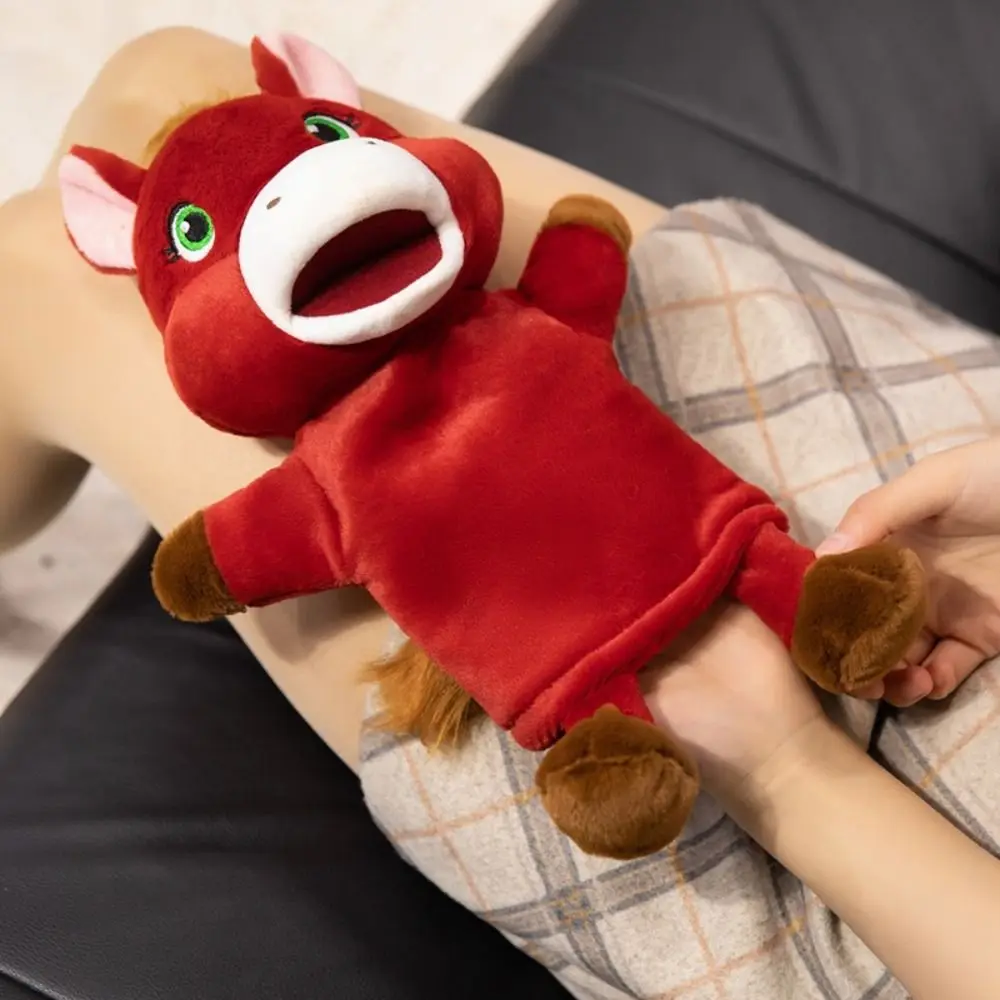 Caballo Animal pequeño caballo marioneta simulación narración caballo relleno educación temprana mano suave dedo historia marioneta regalo