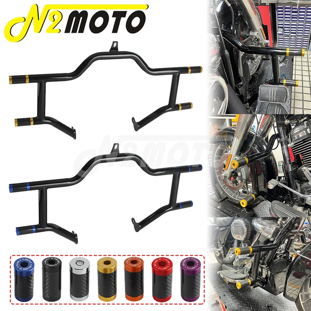 

Motorcycle Highway Crash Bar Sliders Engine Guard Bumpers Kit For Harley Street Glide FLHX FLHXST FLHXS Road King Classic FLHP