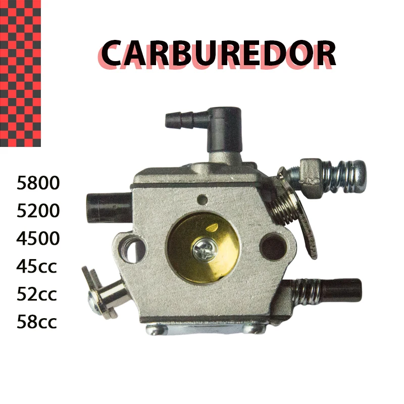 

Карбюраторы MP16 для цепных пил 5800, 5200, 4500, 45cc, 52cc и 58cc, аксессуары для садовых инструментов