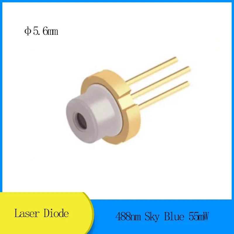 488nm 55mW Sky Blue Laser Diode D5.6mm TO56 for Life Sciences, Medical Equipment