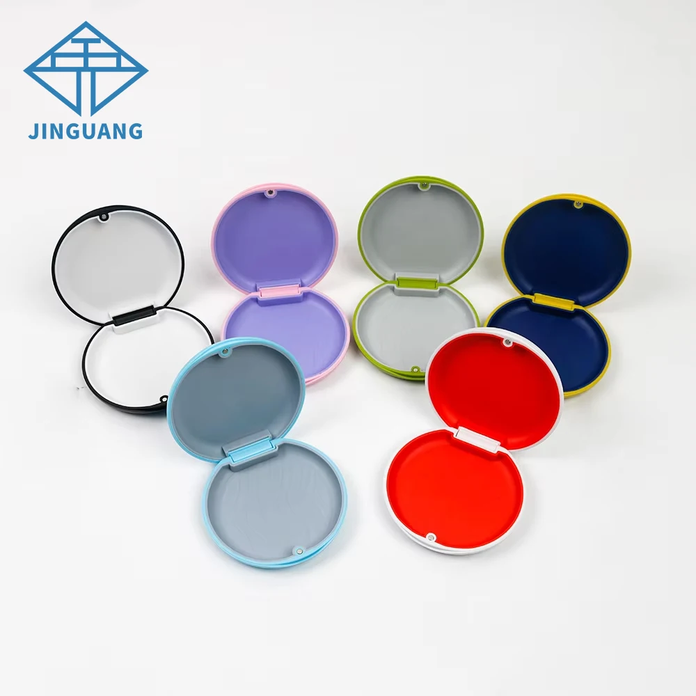 

200pcs Dental Orthodontic Clear Aligner Retainer Storage Box Slim Magnetic Closure Cases with Mirror or Without Mirror