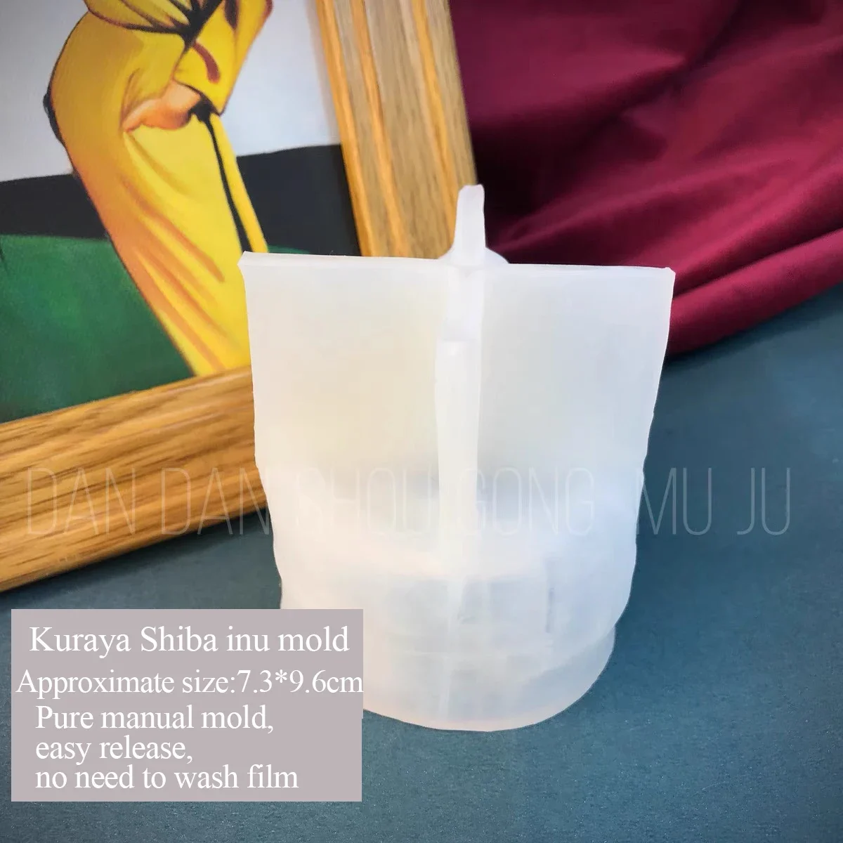 Cute Kuraya Shiba Inu Silicone Grinder, Dog Mold, Drop Glue, Aroma Plaster, Handmade, DIY, Handmade