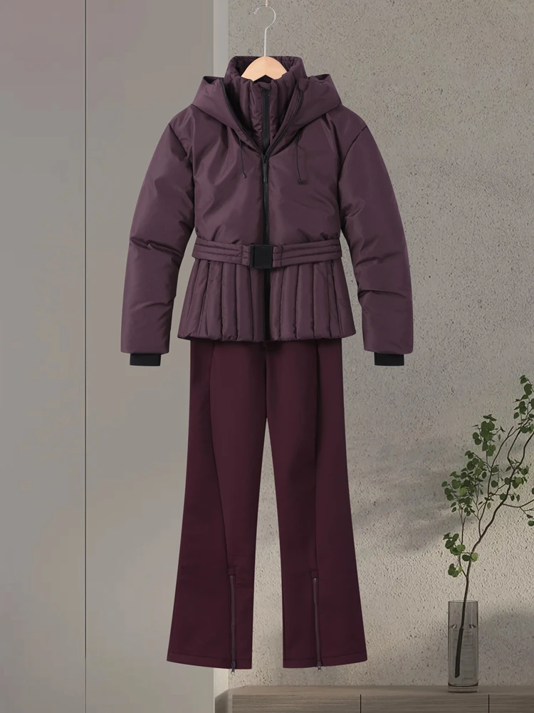 Ski Parkas Coat Jacket Women Zipper Belts Thicken 2025 Winter Skiing Cotton Lapel Snow Female Skiwear Outdoor Street Outwear Top 4 Ski Parkas Coat Jacket Women Zipper Belts Thicken 2025 Winter Skiing Cotton Lapel Snow Female Skiwear Outdoor Street Outwear Top 4
