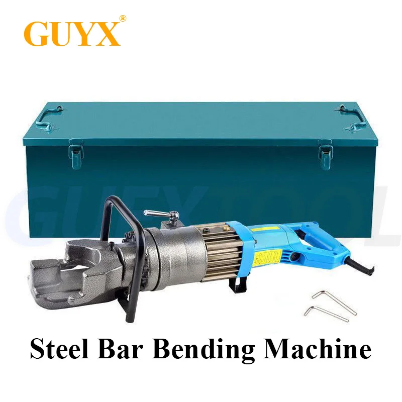 

Handheld Electric Steel Bar Bending Machine, Portable Small Hoop Bender,Threaded Steel/Circular steel/carbon steel Correction