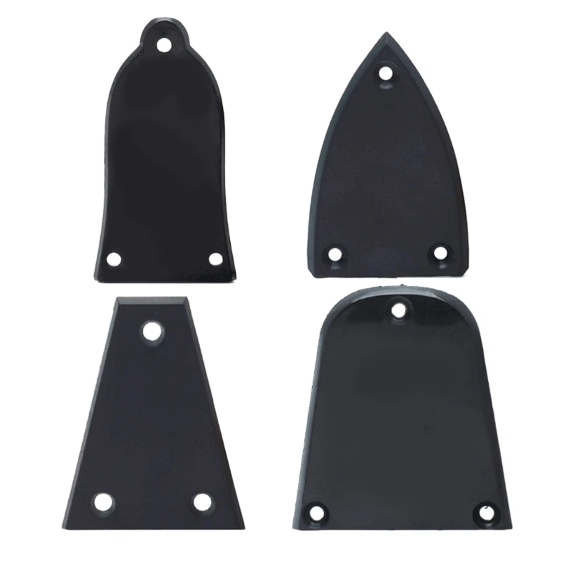 Black Electric Guitar Adjusting Rod Cover Replacement 3 Holes Guitar Adjustment Lever Covers Guitar Accessories