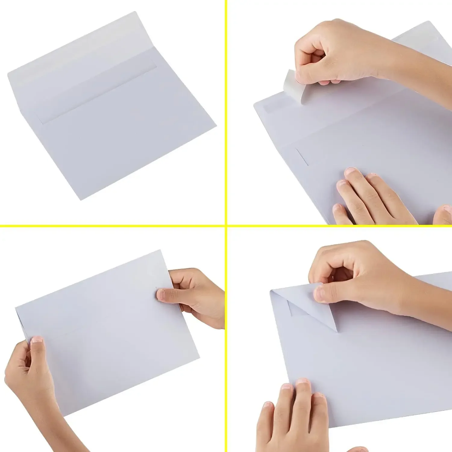 Imagem -06 - Cartão Postal de Papel Kraft Envelopes Brancos Estilo para Convites de Casamento Embalagem de Papelaria Envelope de Alta Qualidade a7 100g 50 Pcs