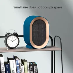 220V Winter Warm Office Home Mini Instant Space Heater Desktop Portable PTC Fan Heater Super Mute Electric Heater