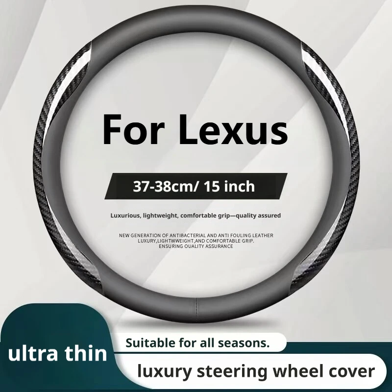 For Lexus RX LBX ES NX NX350 RX400h UX250h ES300h RX350h RX500h NX350h Car Steering Wheel Cover Ultra Thin 37-38Cm Anti-Slip
