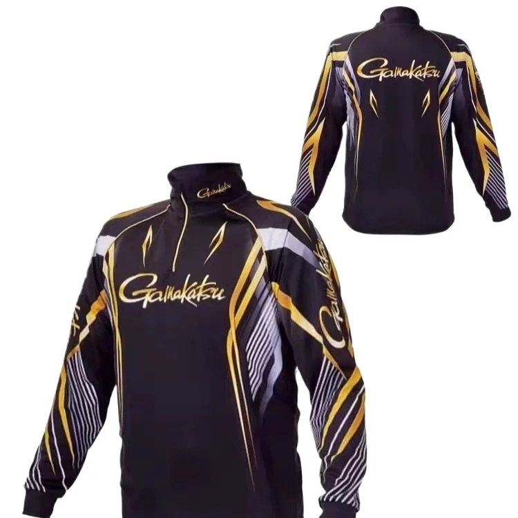 

Новый летний рыболовный костюм Gamakatsu: дышащая быстросохнущая рыболовная рубашка с молнией YKK для мужчин, рыболовная куртка с длинным рукавом, большие размеры